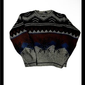 Cozy grandpa core vintage sweater size large